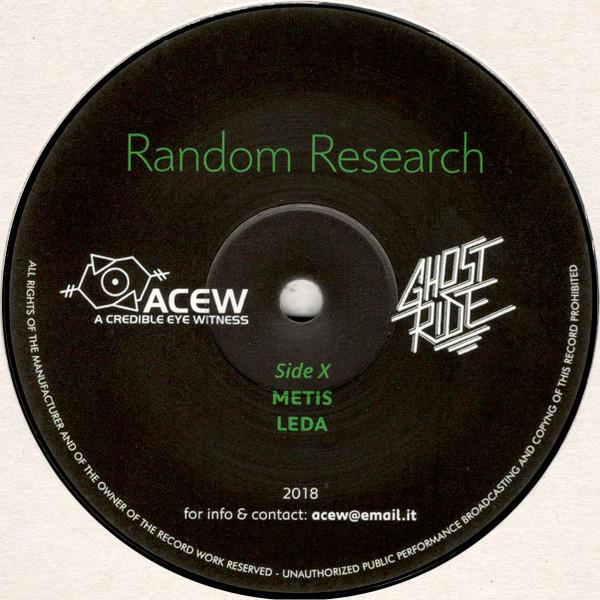 A Credible Eye Witness, Ghost Ride - Random Research