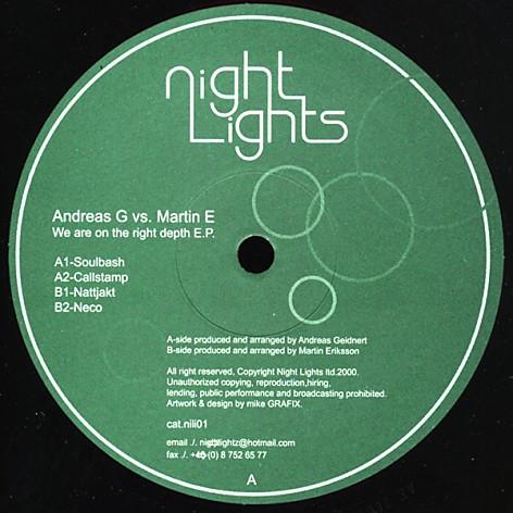Andreas Geidnert, Martin Eriksson (9) - We Are On The Right Depth E.P.