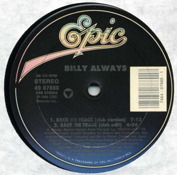 Billy Always - Back On Track