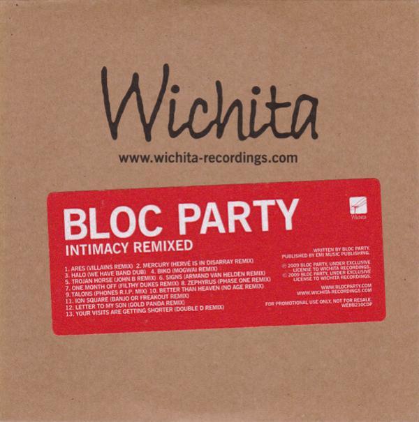 Bloc Party - Intimacy Remixed