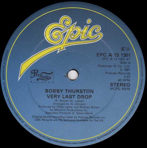 Bobby Thurston - Very Last Drop