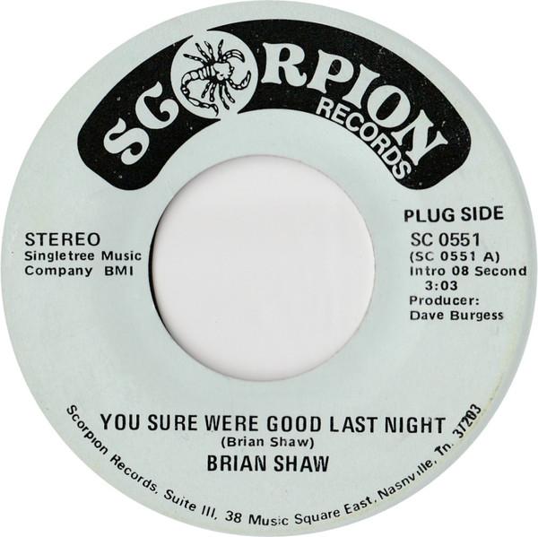 Brian Shaw (2) - You Sure Were Good Last Night