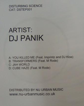 DJ Panik (3) - You Killed Me EP