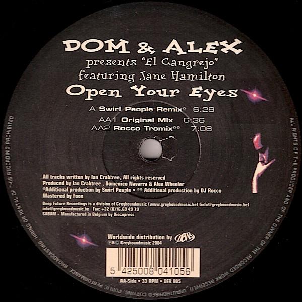 Dom Navarra, Alex Wheeler, El Cangrejo, Jane Hamilton - Open Your Eyes