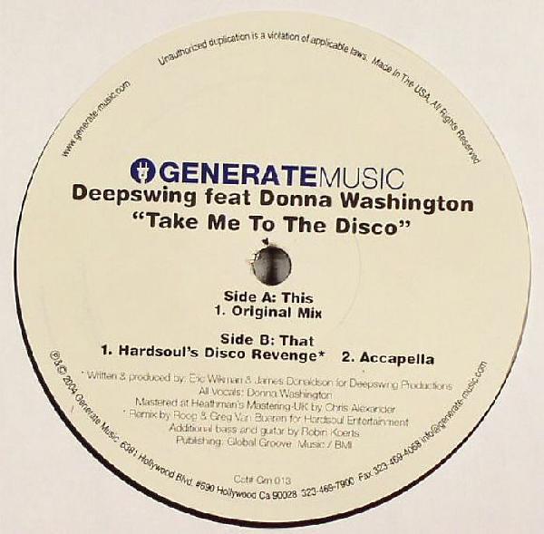 Donna Washington, Deep Swing - Take Me To The Disco