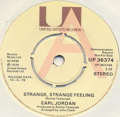 Earl Jordan - Strange, Strange Feeling