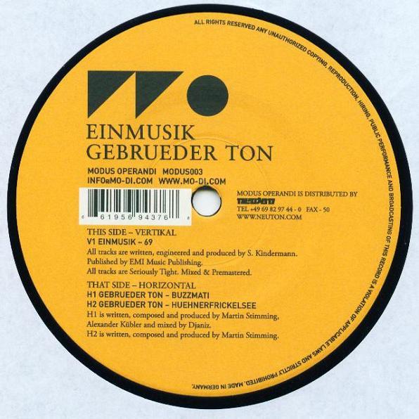 Einmusik, Gebrüder Ton - Dishes