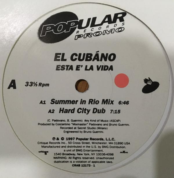 El Cubano - Esta E' La Vida