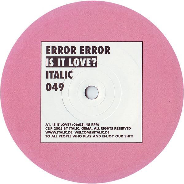 Error Error - Is It Love?