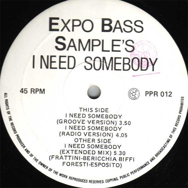 Expo Bass Sample's - I Need Somebody