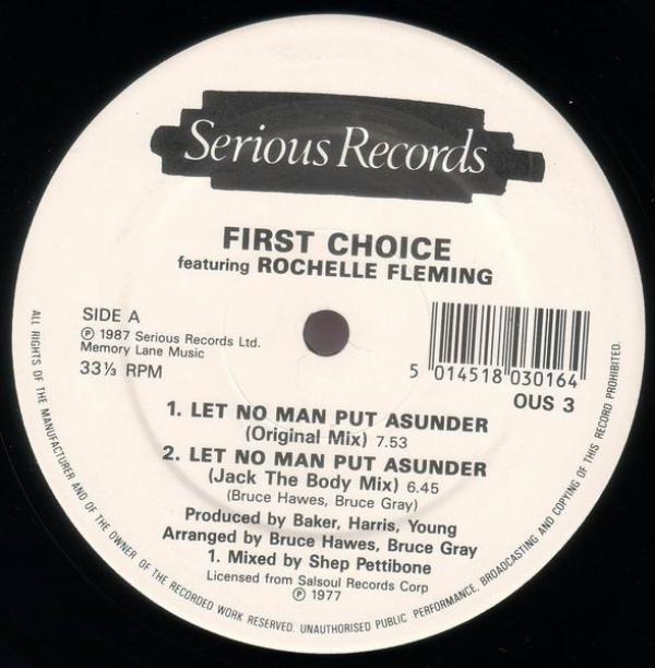 First Choice, Rochelle Fleming - Let No Man Put Asunder / Let Me Down Easy