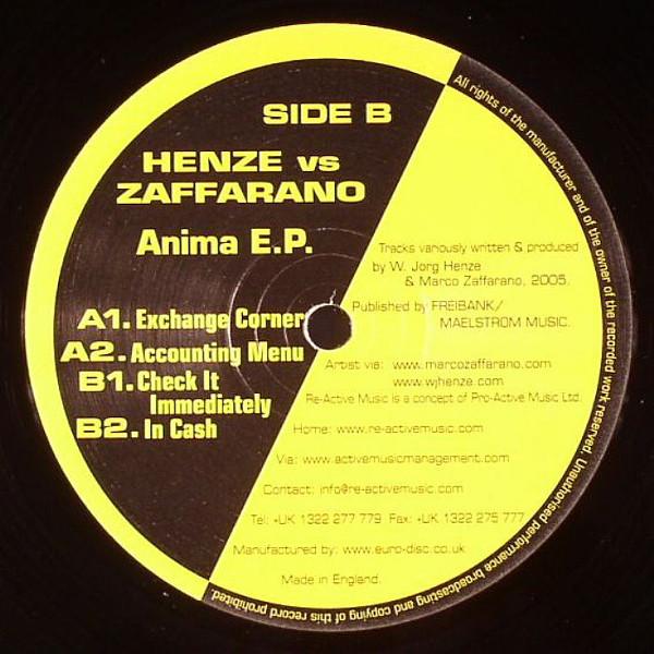 Henze vs. Zaffarano - Anima E.P.