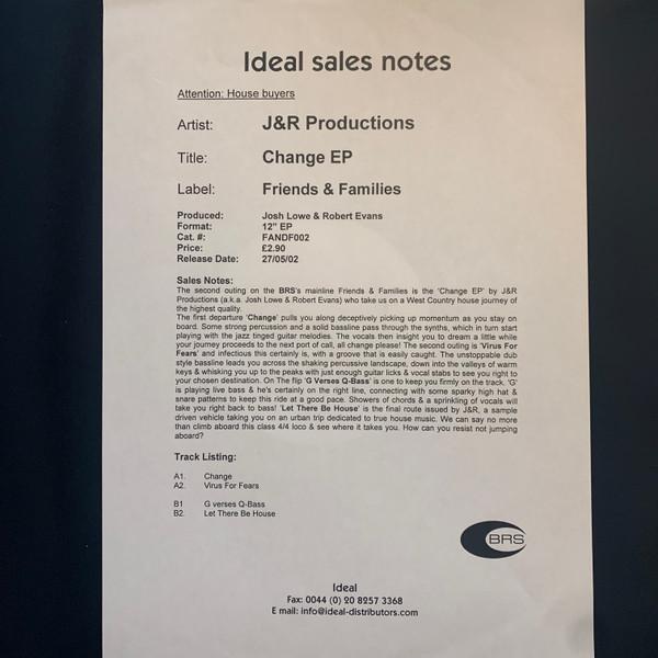 J'n'R Productions - Change EP