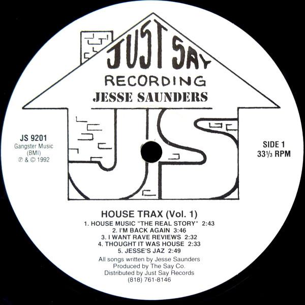 Jesse Saunders - House Trax Vol. 1