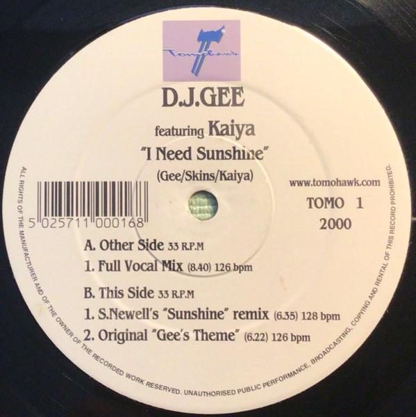 Kaiya, D.J. Gee (2) - I Need Sunshine