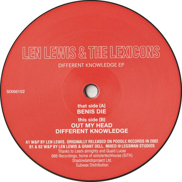 Len Lewis, The Lexicons  - Different Knowledge EP