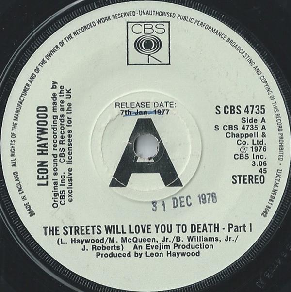 Leon Haywood - The Streets Will Love You To Death