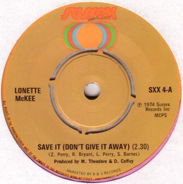 Lonette McKee - Save It (Don't Give It Away)