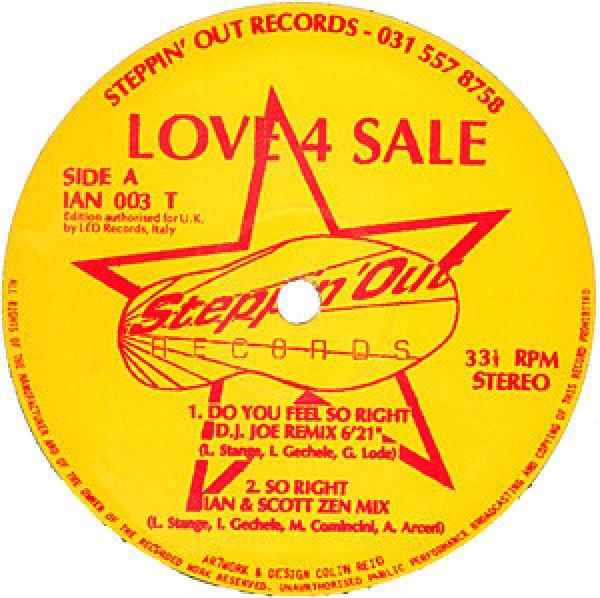 Love 4 Sale - Do You Feel So Right