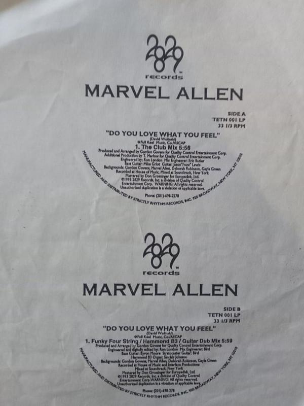 Marvel Allen - Do You Love What You Feel