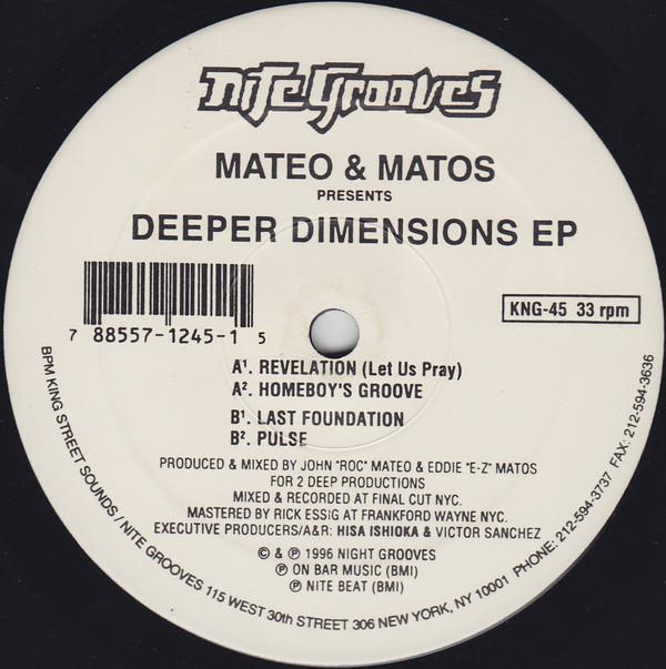 Mateo & Matos - Deeper Dimensions EP