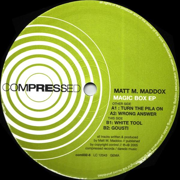 Matt M. Maddox - Magic Box EP