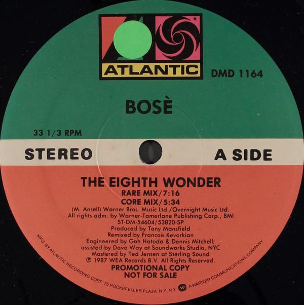 Miguel Bosé - The Eighth Wonder