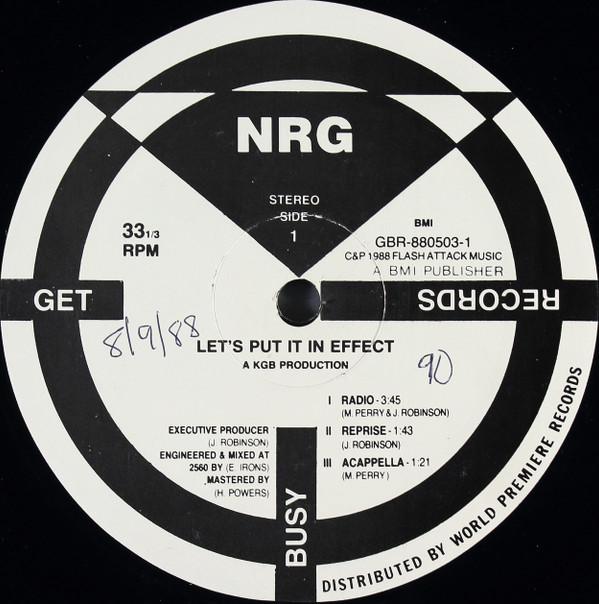 NRG (5) - Let's Put It In Effect