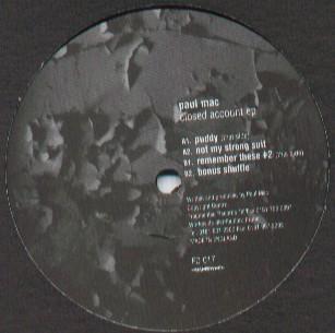 Paul Mac - Closed Account EP