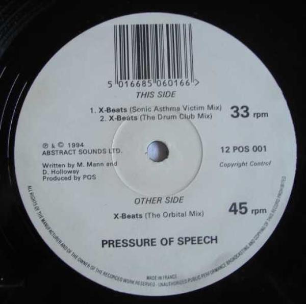 Pressure Of Speech - X-Beats