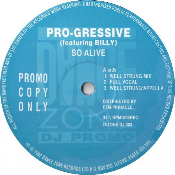 Pro-Gressive, Billy (3) - So Alive