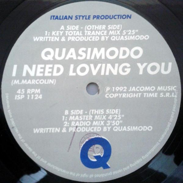 Quasimodo - I Need Loving You