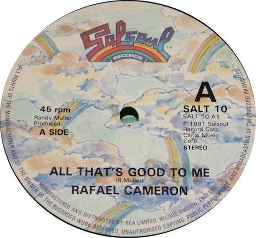 Rafael Cameron - All That's Good To Me / Funtown USA
