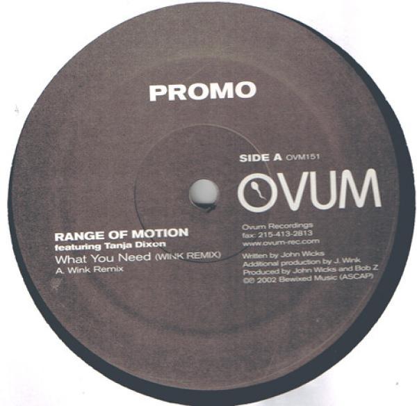Range of Motion, Tanja Dixon - What You Need (Wink Remixes)