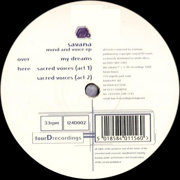 Savana - Mind And Voice EP