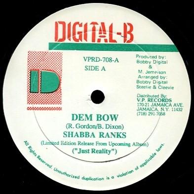 Shabba Ranks, Steely & Clevie - Dem Bow / Bow Cat