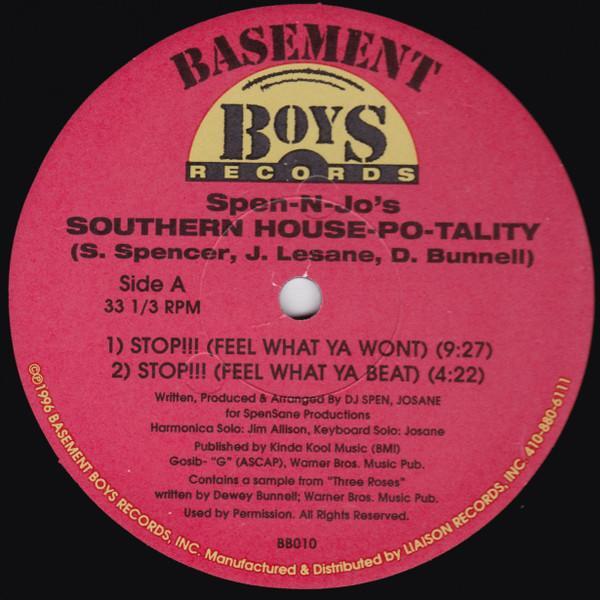 Spen-N-Jo's Southern House-Po-Tality - Stop!!! (Feel What Ya Wont)