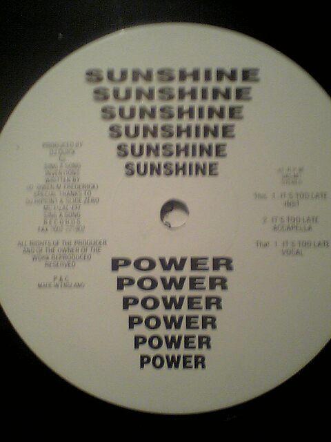 Sunshine Power - It's Too Late