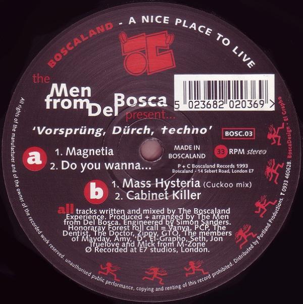 The Men From Del Bosca - 'Vorsprüng, Dürch, Techno'