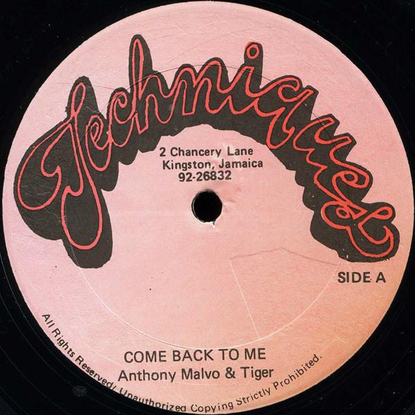 Tiger, Anthony Malvo - Come Back To Me
