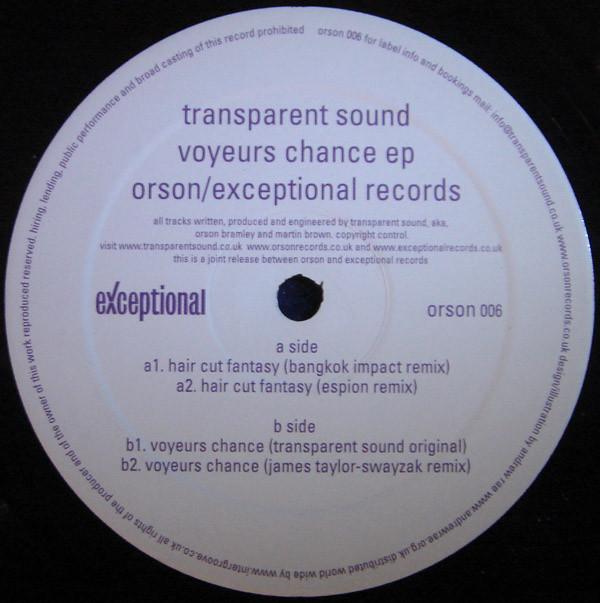 Transparent Sound - Voyeurs Chance EP