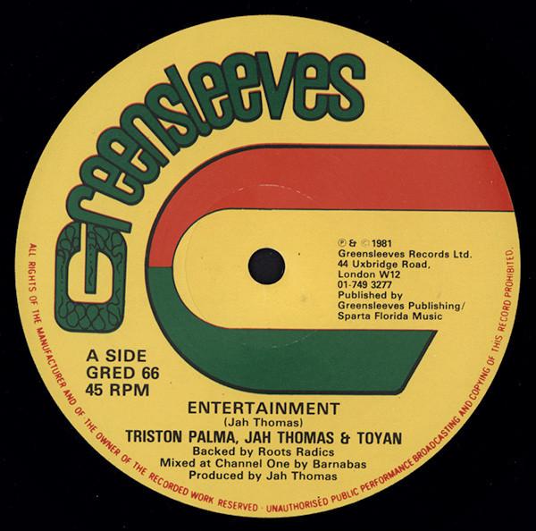 Tristan Palmer, Jah Thomas, Toyan, Little John - Entertainment / Jah Guide I
