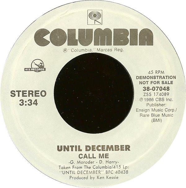 Until December - Call Me