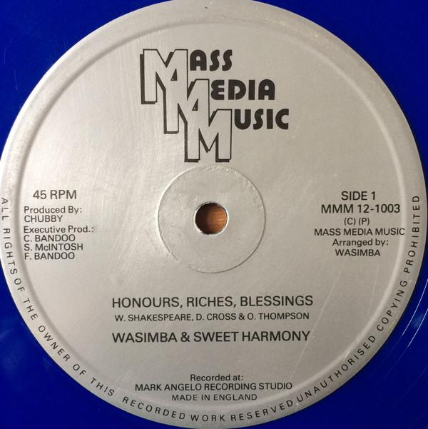 Wasimba & Sweet Harmony - Honours, Riches, Blessings