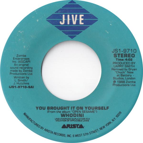 Whodini - You Brought It On Yourself / I'm Def (Jump Back And Kiss Myself)